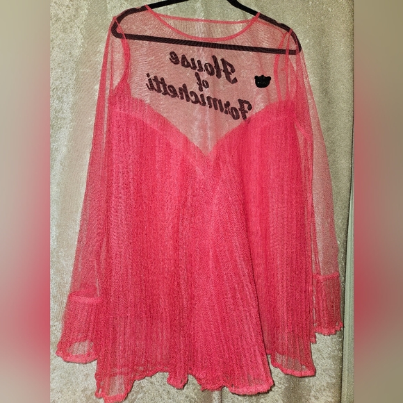 DRESS House of Formichetti Hot Pink Babydoll Size Medium - Picture 2 of 6